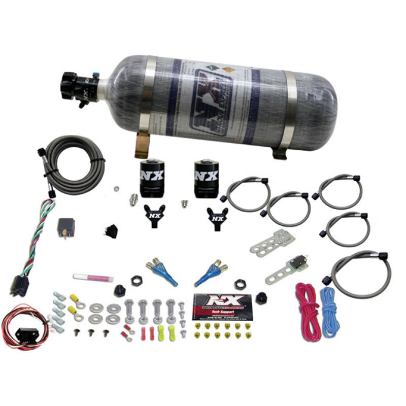 Nitrous Express 03-18 Nissan 350Z/370Z Dual Nozzle (35-150HP) w/Composite Bottle-thumbmail-2