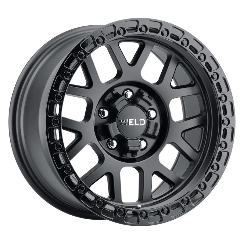 Weld Off-Road W104 17X9.0 Cinch 6X135 6X139.7 ET00 BS5.00 Satin Black Gloss Black 106.1-thumbmail-2