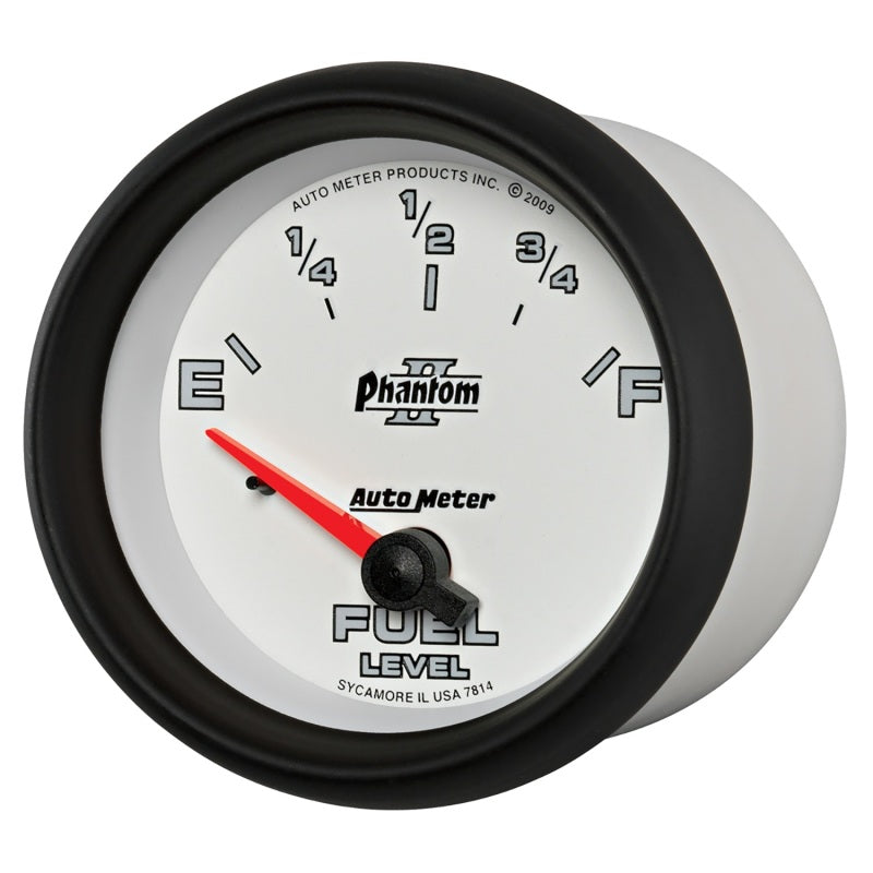 AutoMeter Gauge Fuel Level 2-5/8in. 0 Ohm(e) to 90 Ohm(f) Elec Phantom II-thumbmail-5