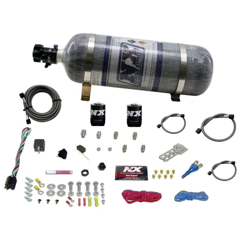 Nitrous Express E85 Universal Single Nozzle Nitrous Kit for EFI w/Composite Bottle-thumbmail-2