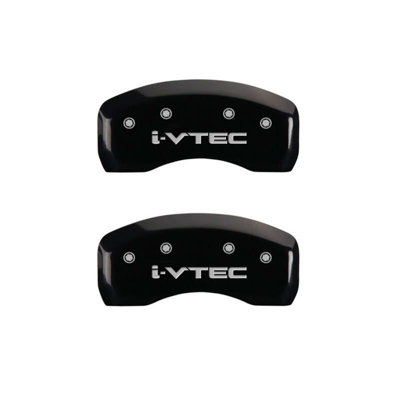 MGP 4 Caliper Covers Engraved Front & Rear i-Vtec Black finish silver ch-thumbmail-5