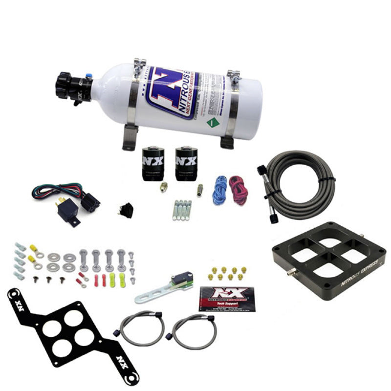 Nitrous Express Dominator Single Entry Crossbar Pro-Power Nitrous Kit (100-500HP) w/5lb Bottle-thumbmail-2