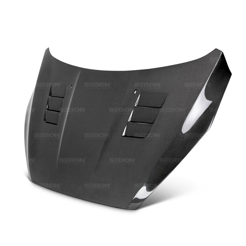 Seibon 15-16 Ford Focus TS-Style Gloss Finish Carbon Fiber Hood-thumbmail-5