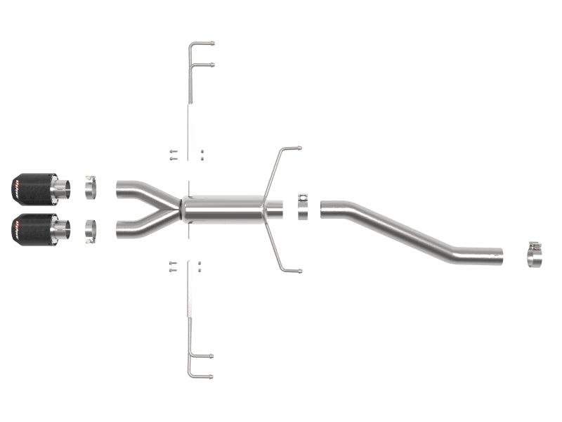 aFe Takeda 2.5in 304SS Axle-Back Exhaust System 17-19 Honda Civic Type R L4-2.0L (t)-thumbmail-7