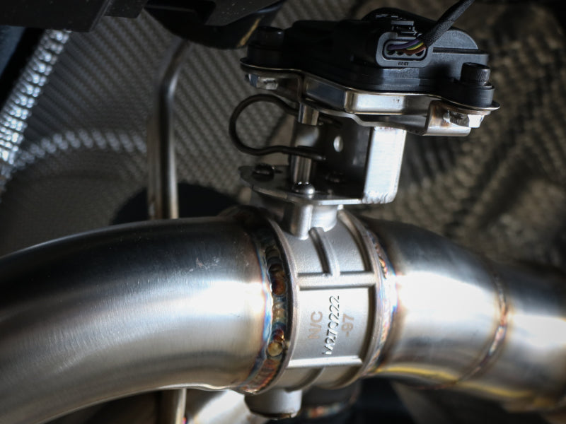 aFe 18-20 Audi RS5 Coupe MACH Force-Xp 3in to 2.5in 304 SS Axle-Back Exhaust System-Quad Carbon Tips-thumbmail-4