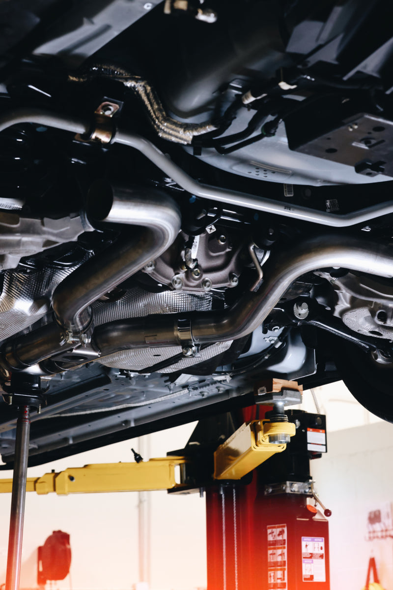MBRP 18-22 Ford Mustang 2.3L Ecoboost 3in Cat-Back Exhaust w/ Quad Carbon Fiber SS Tips - T304-thumbmail-2
