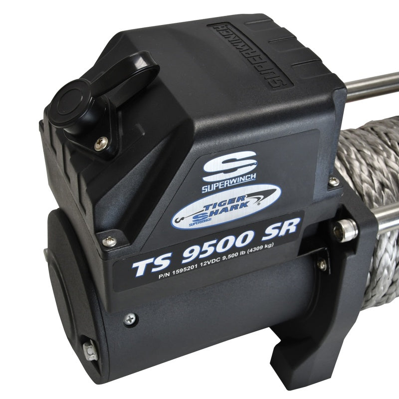 Superwinch 9500 LBS 12V DC 3/8in x 80ft Synthetic Rope Tiger Shark 9500 Winch-thumbmail-11