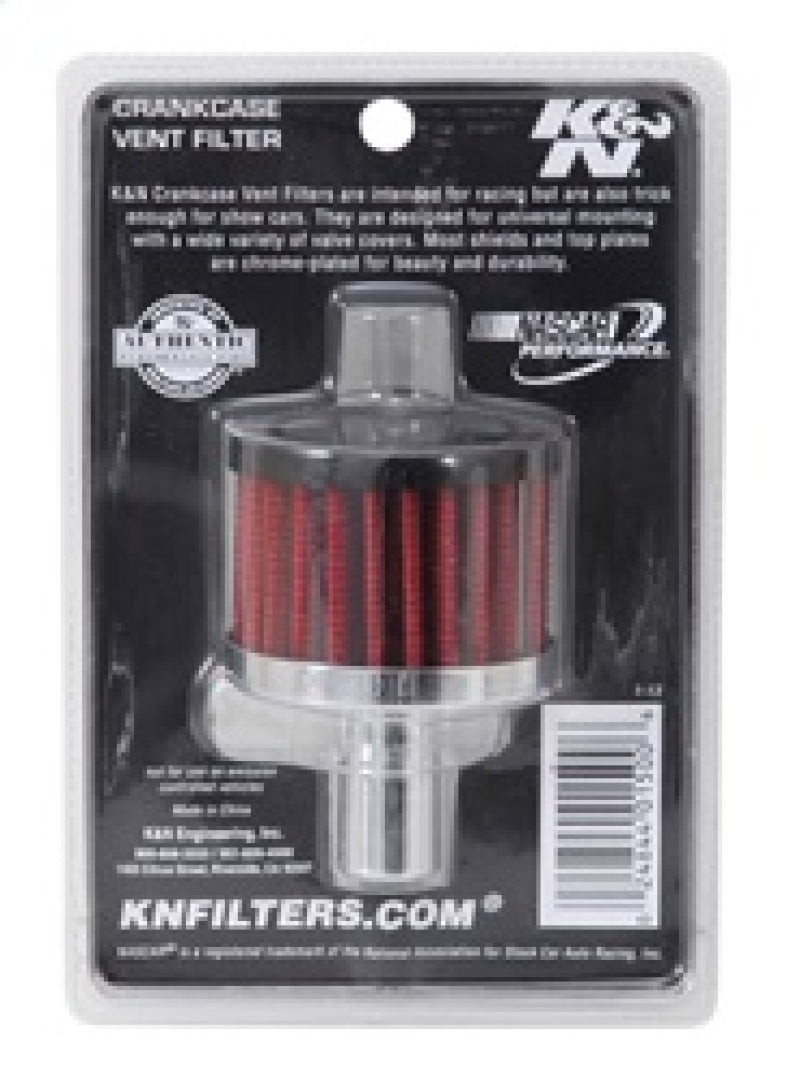 K&N Steel Base Crankcase Vent Filter .625in Vent OD x 2in OD x 1.5in Height-thumbmail-13