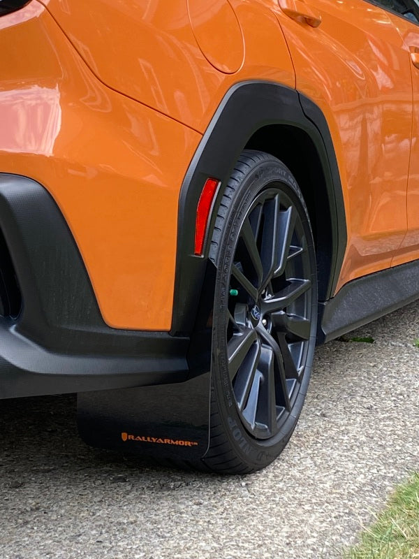 Rally Armor 2022 Subaru WRX Black UR Mud Flap w/ Orange Logo-thumbmail-5