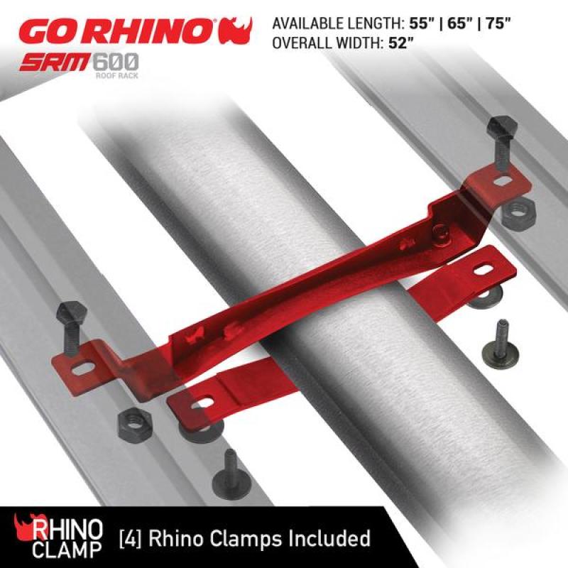 Go Rhino SRM 600 Basket Style Roof Rack 55in. - Tex. Blk-thumbmail-15