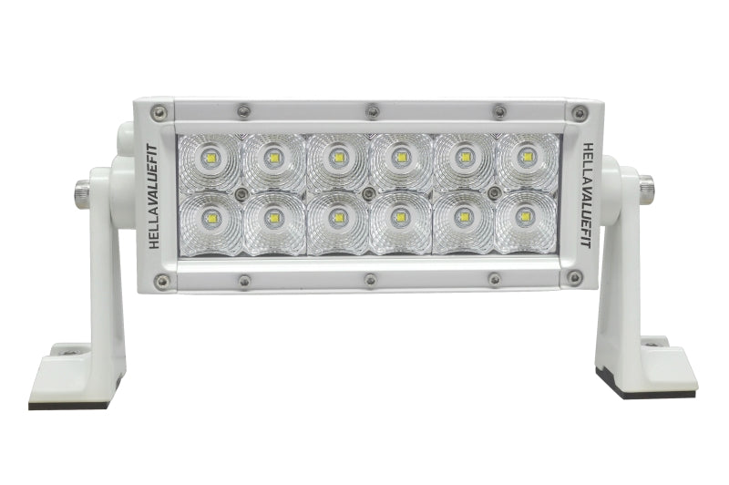 Hella Value Fit 8in Light - 36W Dual Row White Housing Flood Beam - LED-thumbmail-6