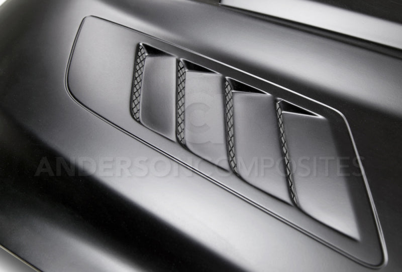 Anderson Composites 15-16 Ford Mustang (Excl. GT350/GT350R) Ram Air Fiberglass Hood-thumbmail-6