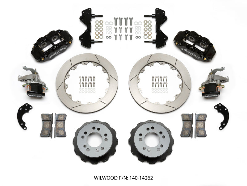 Wilwood Narrow Superlite 4R / MC4 Rear Kit 12.88 Currie Pro-Tour Unit Bearing Floater-thumbmail-1