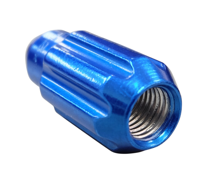 NRG 500 Series M12 X 1.5 Bullet Shape Steel Lug Nut Set - 21 Pc w/Lock Key - Blue-thumbmail-11