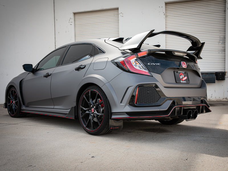 aFe Takeda 2.5in 304SS Axle-Back Exhaust System 17-19 Honda Civic Type R L4-2.0L (t) - Black Tip-thumbmail-3