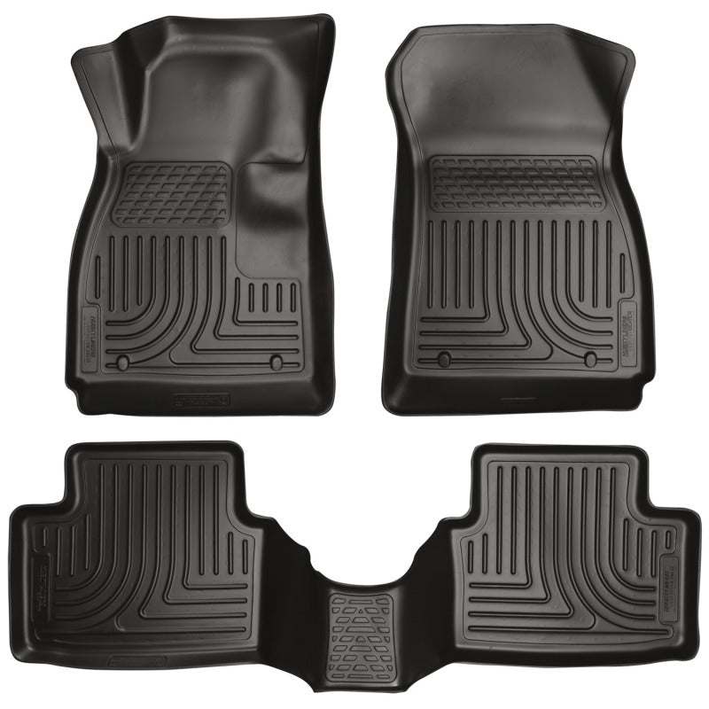 Husky Liners 11-12 Ford Fiesta WeatherBeater Combo Black Floor Liners-thumbmail-2