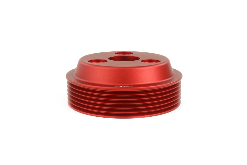 Perrin 15-21 Subaru WRX Lightweight Water Pump Pulley - Red-thumbmail-3