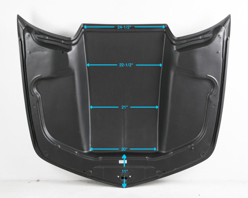 Anderson Composites 10-15 Chevrolet Camaro Type-COPO 3in Cowl Hood - Fiberglass-thumbmail-8
