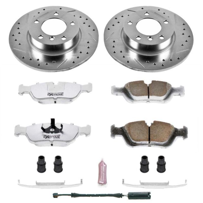 Power Stop 95-99 BMW 318ti Front Z26 Street Warrior Brake Kit-thumbmail-1