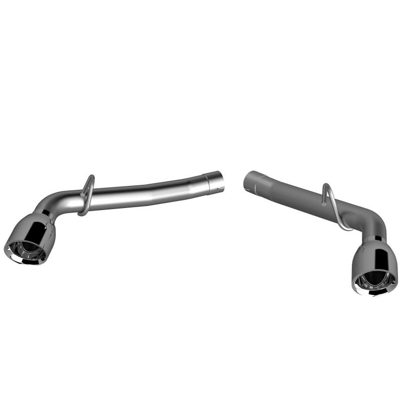 QTP 14-15 Chevrolet Camaro SS 6.2L 304SS Eliminator Muffler Delete Axle Back Exhaust w/4.5in Tips-thumbmail-4