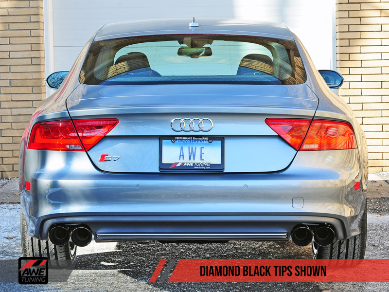 AWE Tuning Audi C7 / C7.5 S7 4.0T Touring Edition Exhaust - Diamond Black Tips-thumbmail-11