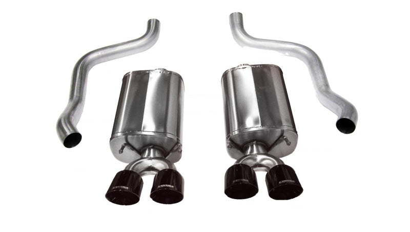 Corsa 09-13 Chevrolet Corvette C6 6.2L V8 Black Sport Axle-Back Exhaust-thumbmail-2