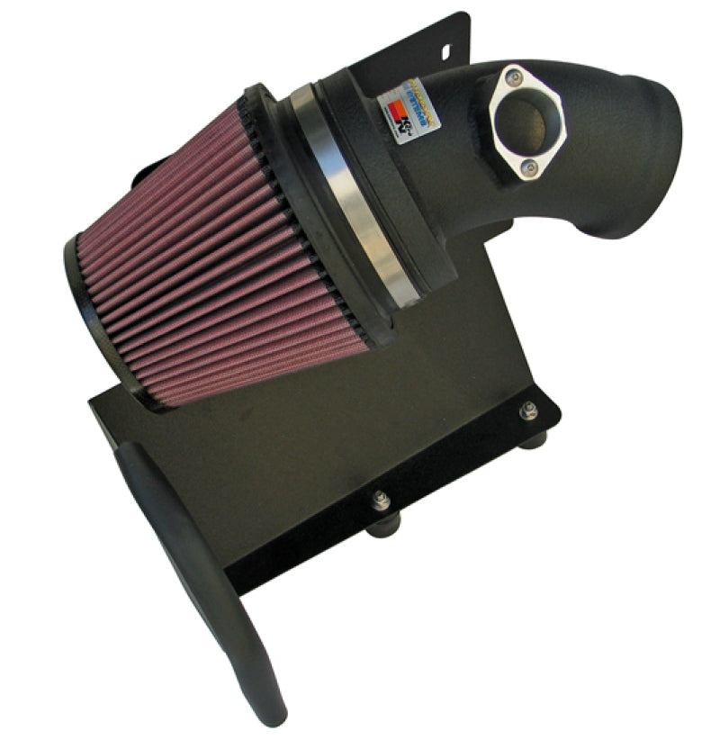K&N 01-05 BMW M3 E46 Wrinkle Black Typhoon Short Ram Intake-thumbmail-2