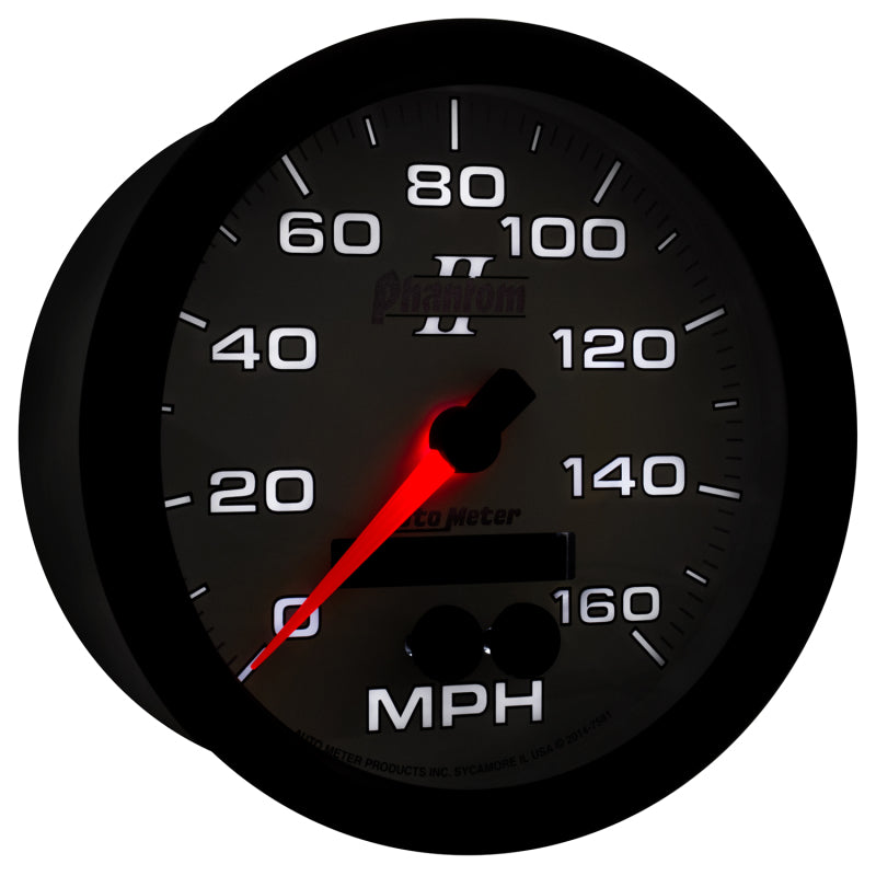 Autometer Phantom II 5in 0-140MPH In-Dash Electronic GPS Programmable Speedometer-thumbmail-6