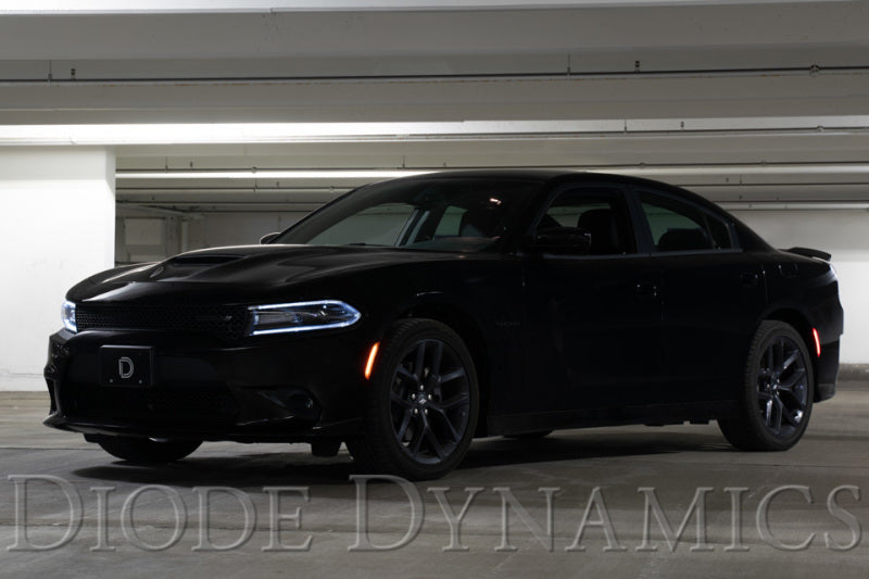 Diode Dynamics 15-21 Dodge Charger LED Sidemarkers - Amber Red (set)-thumbmail-9
