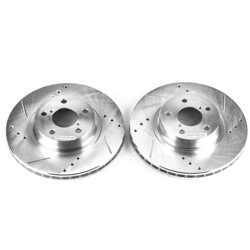 Power Stop 05-06 Saab 9-2X Front Evolution Drilled & Slotted Rotors - Pair-thumbmail-2