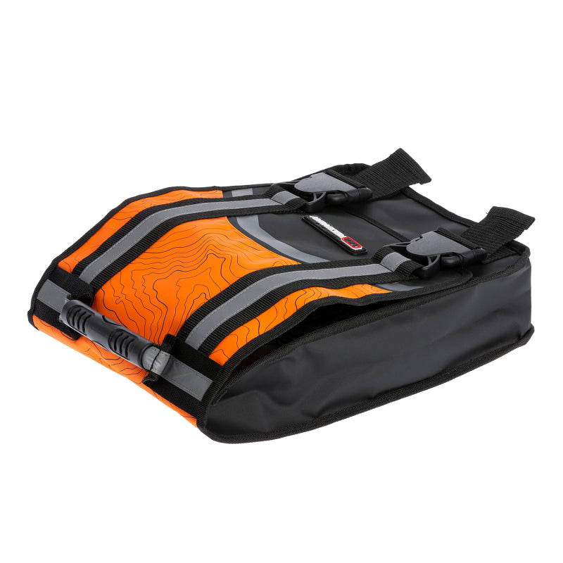 ARB Compact Recovery Bag Orange and Black Topographic Styling PVC Material Dual Internal Pockets-thumbmail-2