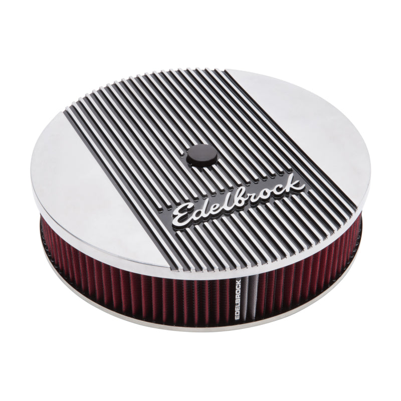 Edelbrock Air Cleaner Elite II 14In Diameter w/ 3In Element Standard Height Polished-thumbmail-9