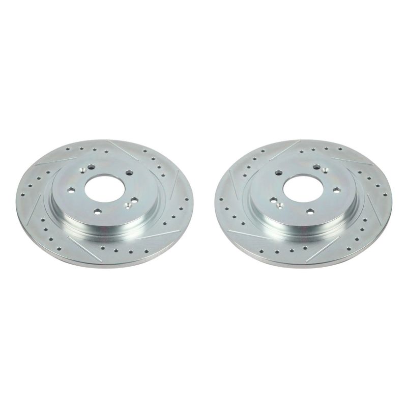 Power Stop 19-20 Hyundai Santa Fe Rear Evolution Drilled & Slotted Rotors - Pair-thumbmail-1