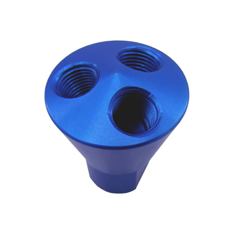 Nitrous Express 3 Port Showerhead Distribution Block - Blue-thumbmail-3