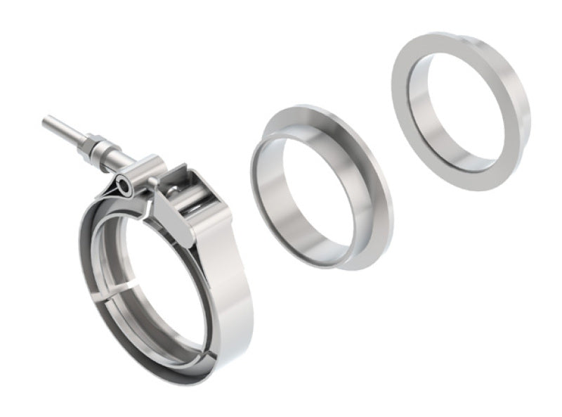 Borla Universal 2.5in Stainless Steel 3pc V-Band Clamp w/ Male and Female Flanges-thumbmail-2