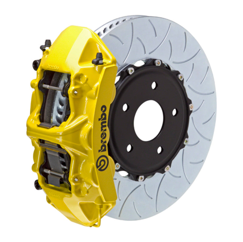 Brembo 15-16 Genesis Sedan 3.8/5.0 (Excl AWD) Fr GT BBK 6Pist Cast 380x34 2pc Rtr Slot Type3-Yellow-thumbmail-1