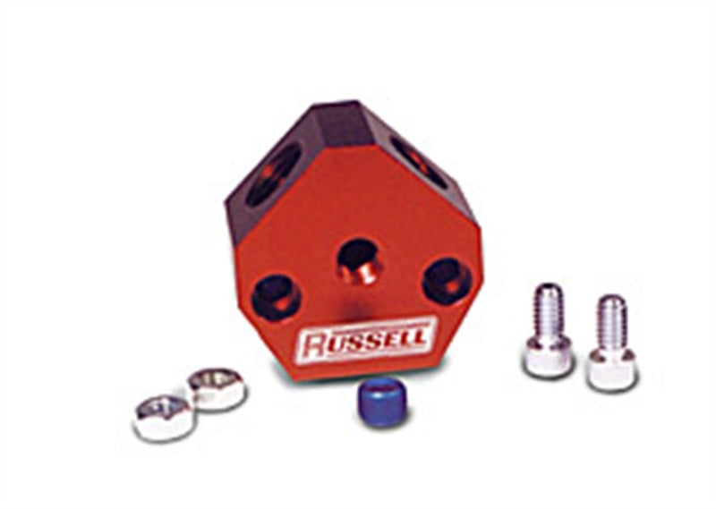 Russell Performance Billet Aluminum Y-Block w/ 3/8in inlet & outlet-thumbmail-7