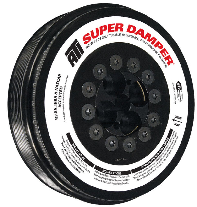 ATI Damper - 7.98in - Steel - 8 Grv - Cummins - 2003-07.5 - 5.9L - 3 Ring Hvy - Diesel-thumbmail-1