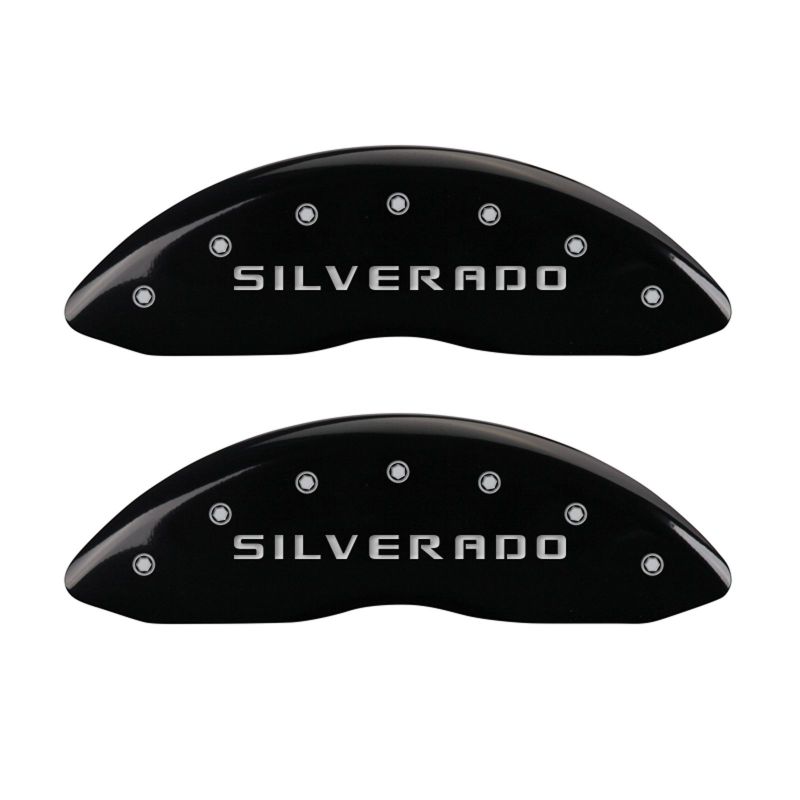 MGP 4 Caliper Covers Engraved Front & Rear MGP Black finish silver ch-thumbmail-3