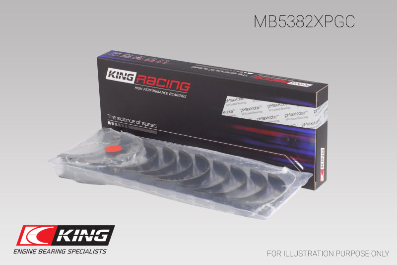King Subaru EJ20/EJ22/EJ25 (Incl. Turbo) (Size 0.25) pMaxBlack Coated Main Bearing Set-thumbmail-3