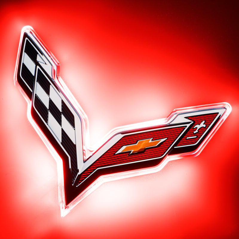 Oracle Corvette C7 Rear Illuminated Emblem - Dual Intensity - Red-thumbmail-7