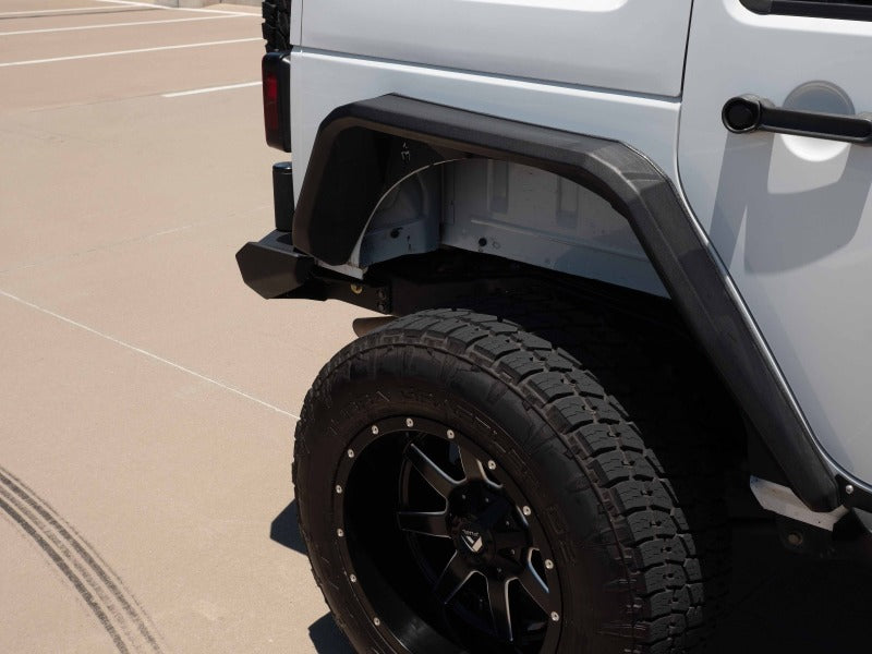 Road Armor 07-18 Jeep Wrangler JK Stealth Front Fender Flare Body Armor w/LED DRL - Tex Blk-thumbmail-8
