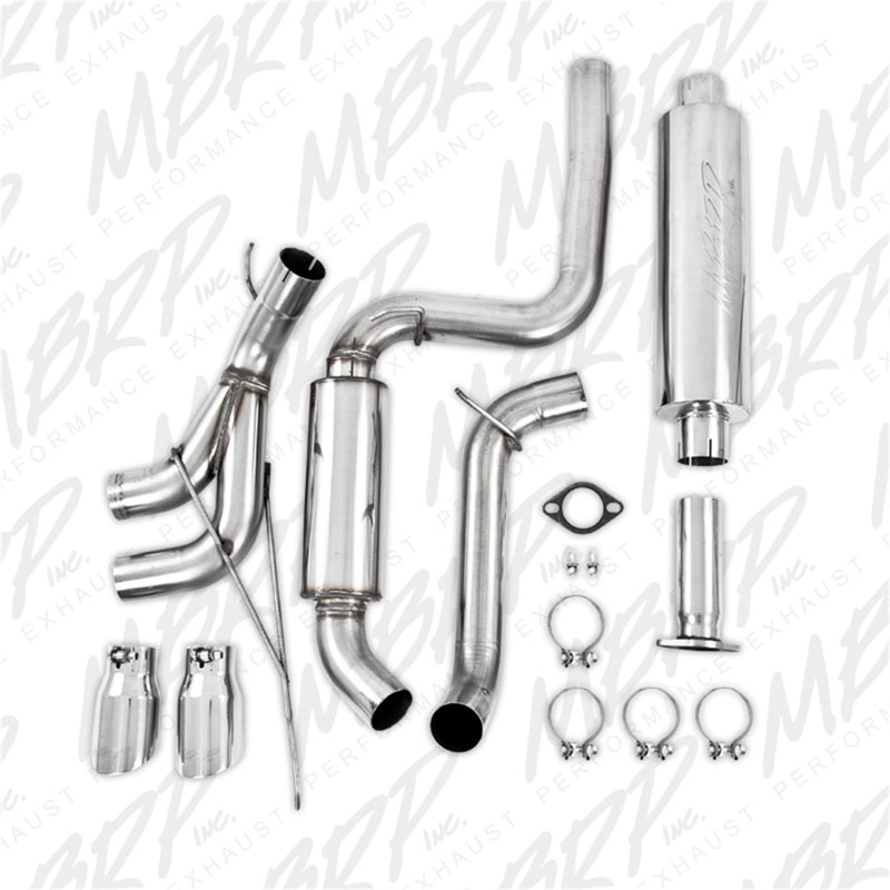 MBRP 13-14 Ford Focus ST 2.0L EcoBoost Dual Center Outlet T409 3in Cat Back-thumbmail-9
