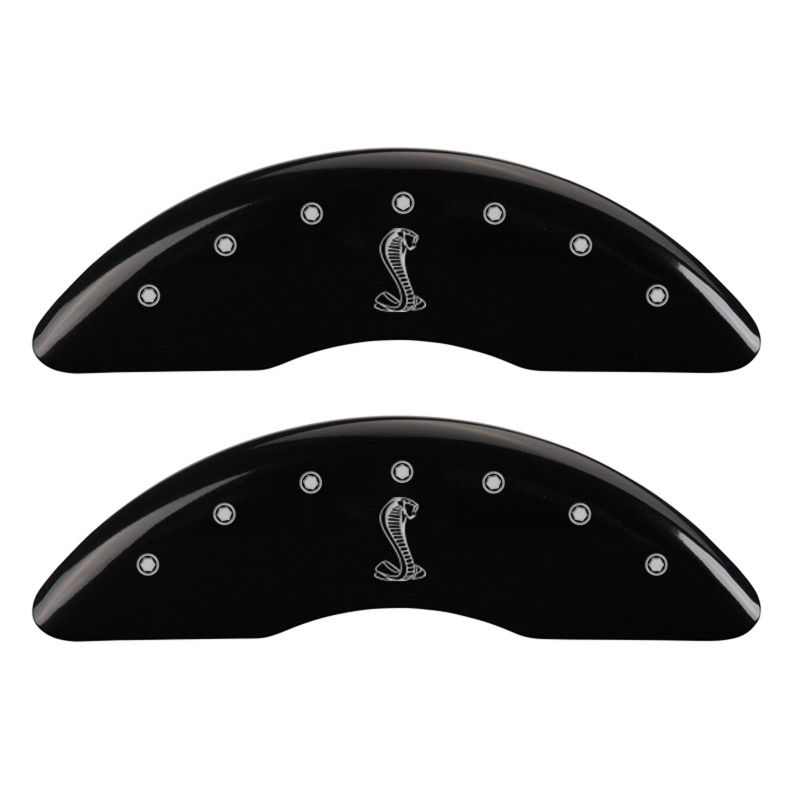 MGP 4 Caliper Covers Engraved Front & Rear Tiffany Snake Black finish silver ch-thumbmail-2