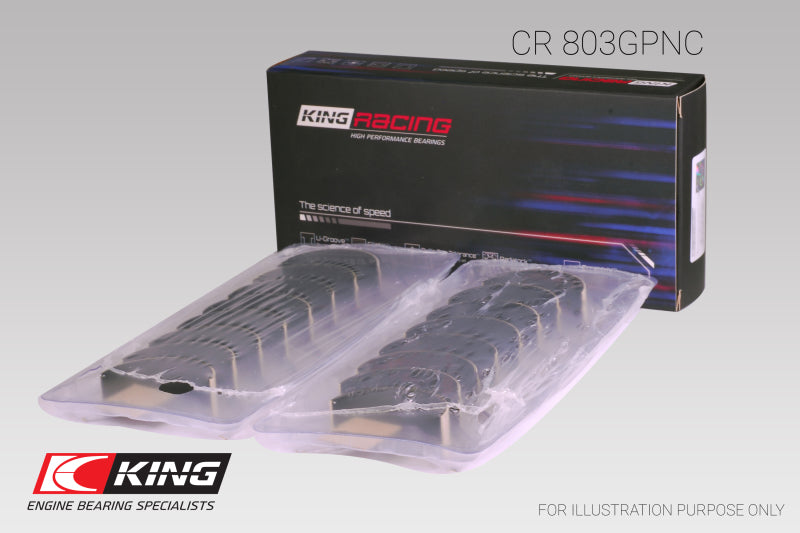 King Chevrolet SBC 265CI/283CI/327CI (Size Standard) Connecting Rod Bearing Set-thumbmail-3