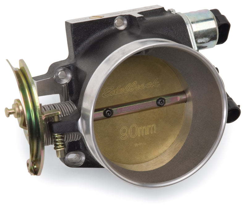 Edelbrock Throttle Body Victor Universal LS1 90mm Black Mini Texture Powder Coating-thumbmail-2