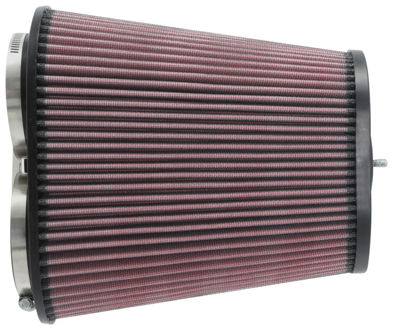 K&N Universal Clamp-On Air Filter 3-1/8in Dual FLG  8-7/8in X 5-3/16 B 6-1/4in X 4IN T, 9inH W/STUD-thumbmail-4