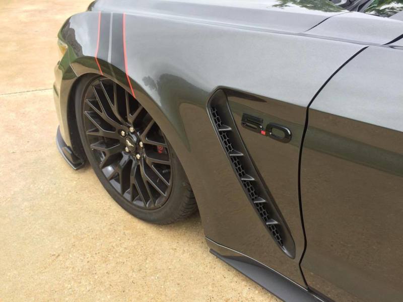 Anderson Composites 15-16 Ford Mustang GT350 Style Fiberglass Front Fenders-thumbmail-8