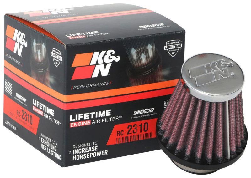 K&N Universal Round Tapered Chrome Filter 1.563in Flange ID x 3in Base OD x 2in Top OD x 3in H-thumbmail-15