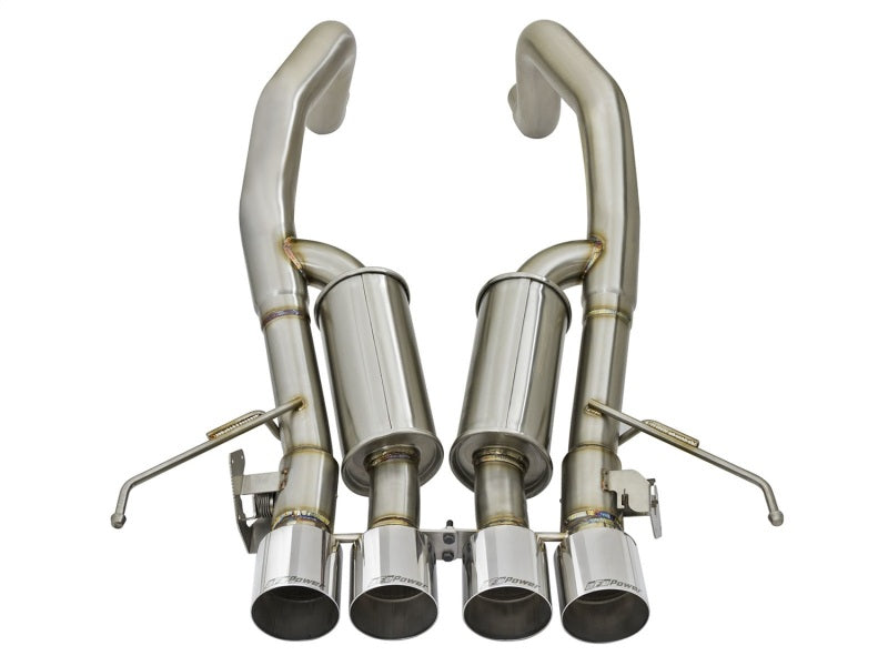 aFe MACHForce XP 3in-2 1/2in Axle Back 304SS Exhaust w/ Polished Tips 15-17 Chevy Corvette Z06-thumbmail-13